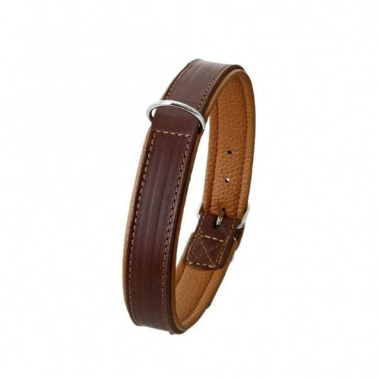 Karlie Rondo Halsband unterlegt - Braun - 20 mm / 47 cm