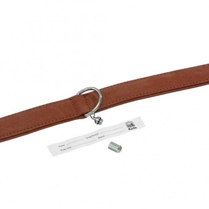 Karlie Halsband Buffalo aus Kalbsleder - Braun - 24 cm/10 mm