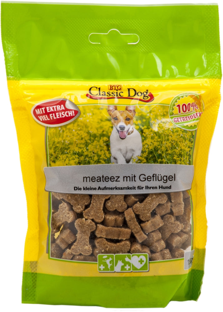 Classic Dog Snack meateez mit Geflügel 150g