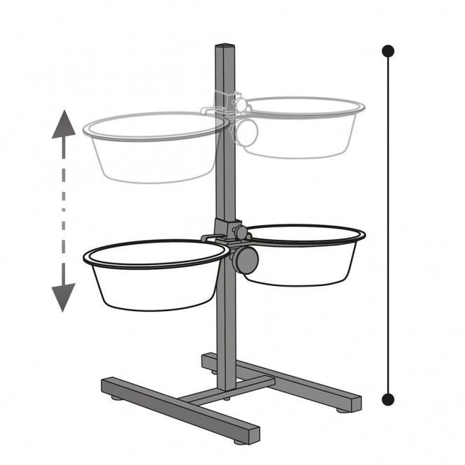 Karlie Otis Plus - Doppelnapfständer - 1,6 l