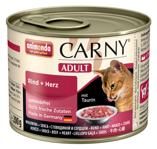 Animonda Cat Dose Carny Adult Rind & Herz - 200 g