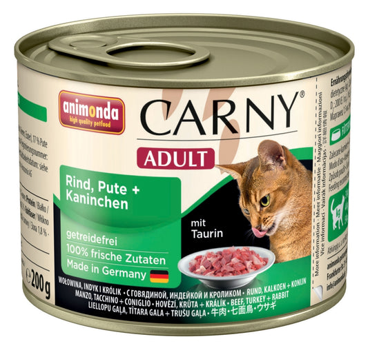 Animonda Cat Dose Carny Adult Rind & Pute & Kaninchen - 200 g