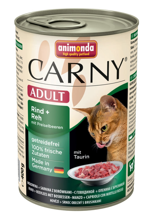 Animonda Cat Dose Carny Adult Rind & Reh & Preiselbeeren - 400 g