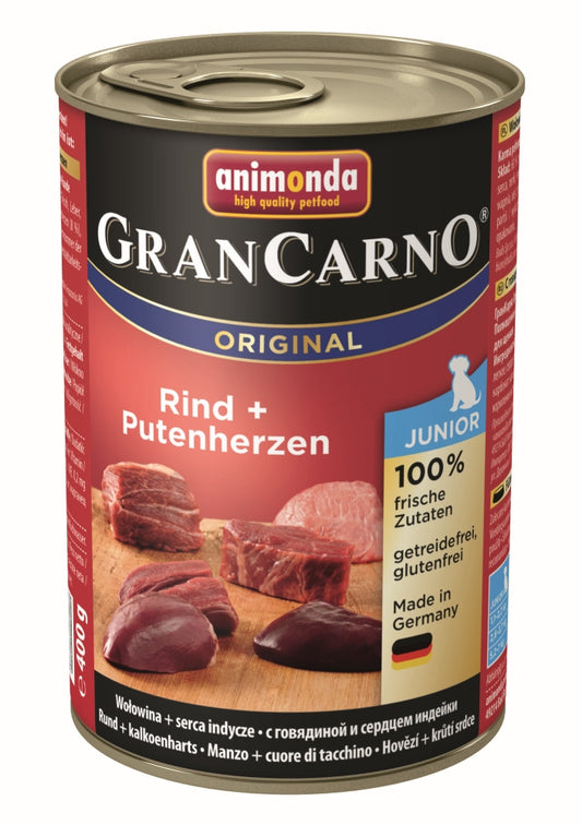 Animonda Dog Dose GranCarno Junior Rind & Putenherzen 400g