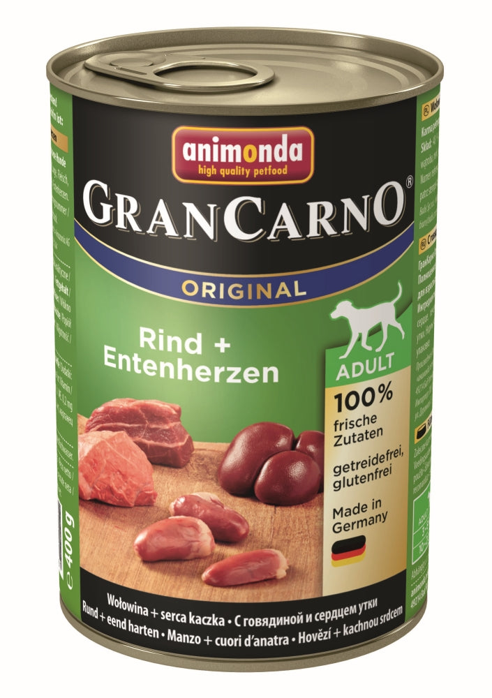 Animonda Dog Dose GranCarno Adult Rind & Entenherzen 400g