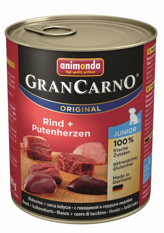 Animonda Dog Dose GranCarno Junior Rind & Putenherz 800g