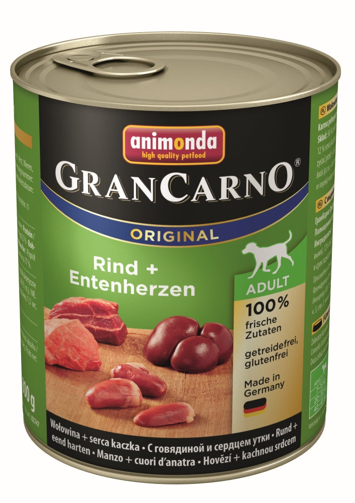 Animonda GranCarno Adult Rind & Entenherzen 800g