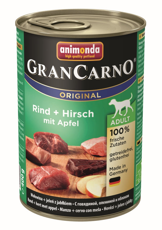 Animonda Dog Dose GranCarno Adult Rind & Hirsch mit Apfel 400g