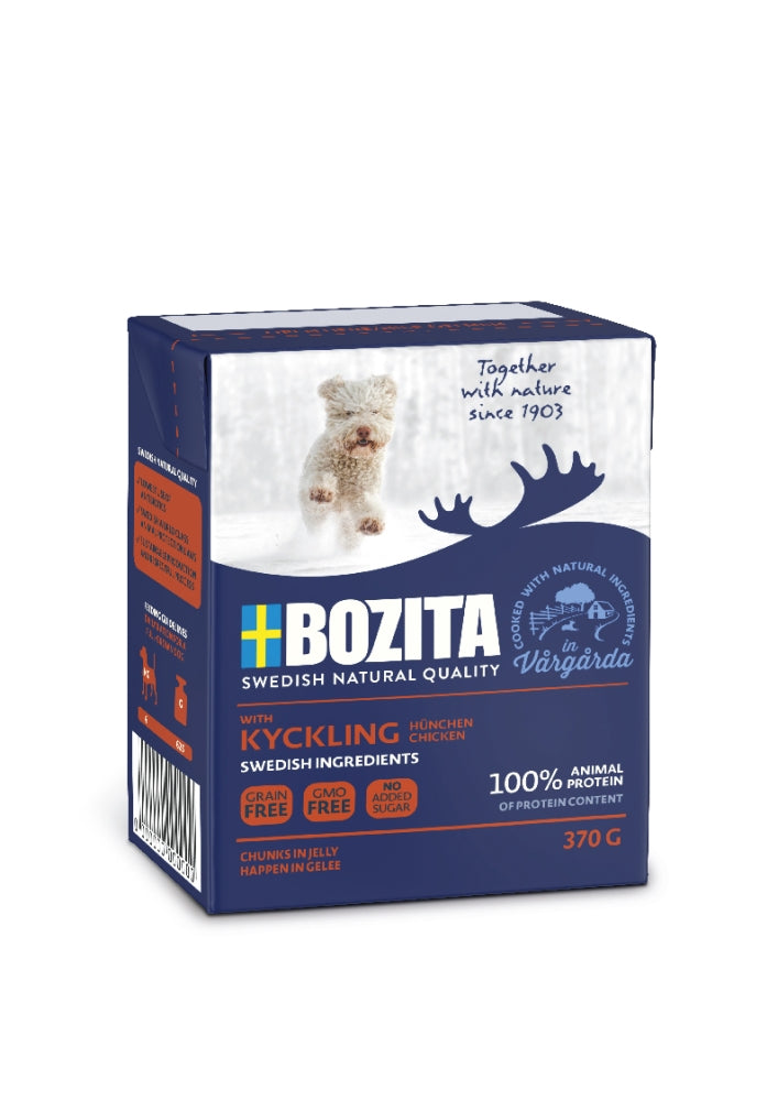 Bozita Dog Tetra Recard Happen in Gelee Hühnchen 370g