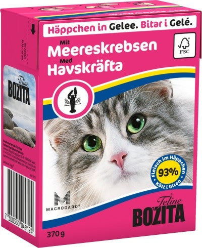 Bozita Cat Tetra Recard Häppchen in Gelee Meereskrabben 370g