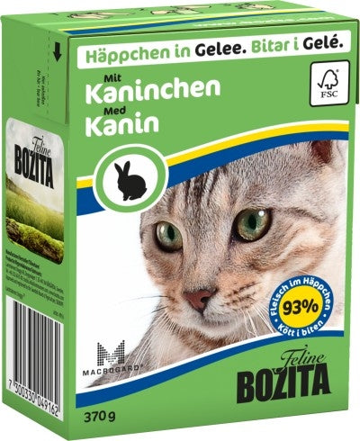 Bozita Cat Tetra Recard Häppchen in Gelee Kaninchen 370g