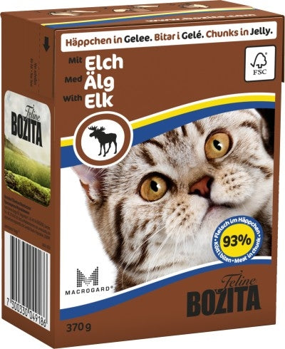 Bozita Cat Tetra Recard Häppchen in Gelee Elch 370g