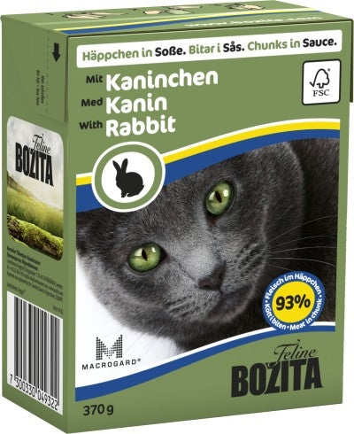 Bozita Cat Tetra Recard Häppchen in Soße Kaninchen 370g