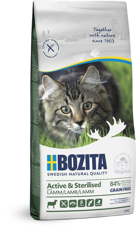 Bozita Active & Sterilised Grain free Lamb - 2 kg