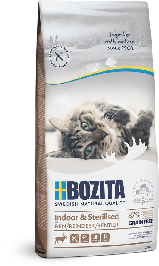 Bozita Indoor & Sterilised Grainfree Reindeer - 2 kg