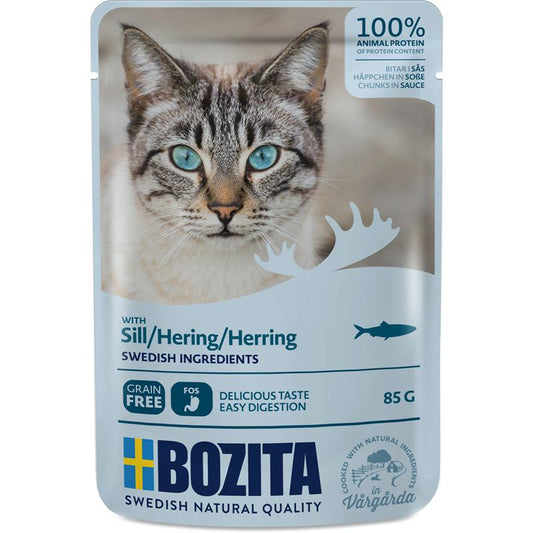 Bozita Pouch Häppchen in Soße mit Hering 85g