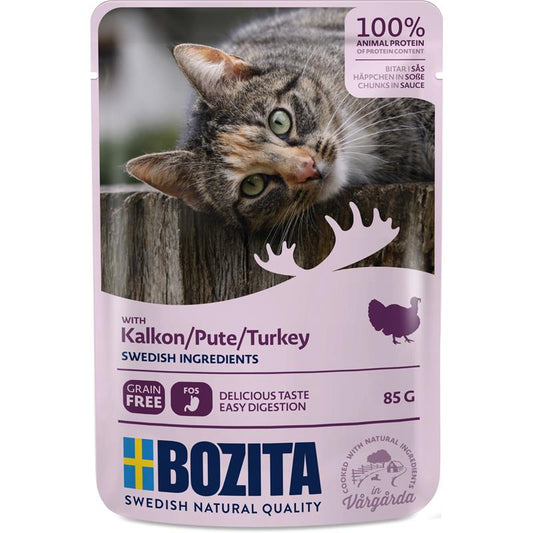 Bozita Pouch Häppchen in Soße mit Pute 85g