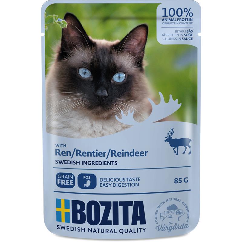 Bozita Pouch Häppchen in Soße mit Rentier 85g