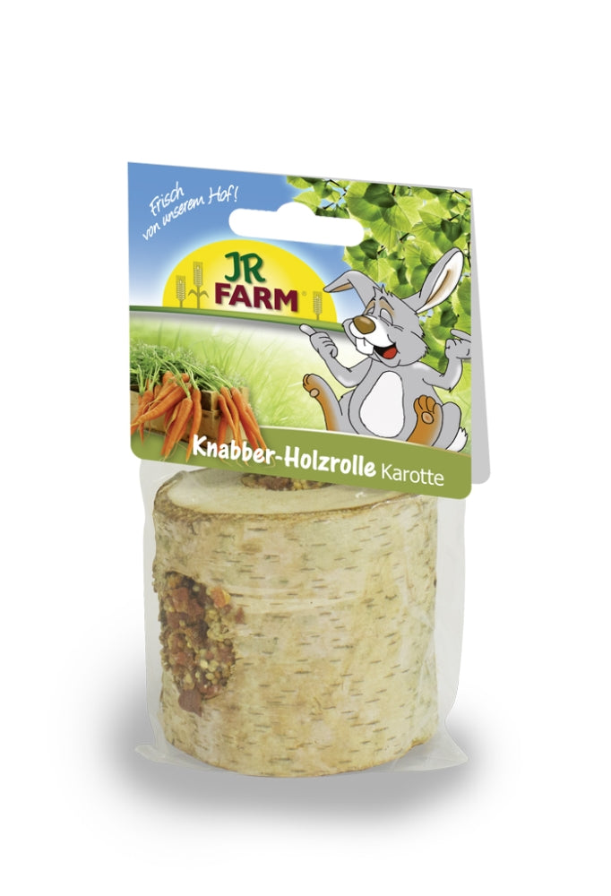 JR Farm Knabber-Holzrolle mit Karotten 150g