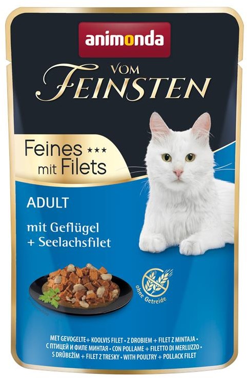 Animonda vom Feinsten Cat Adult Geflügel & Seelachsfilet 85g