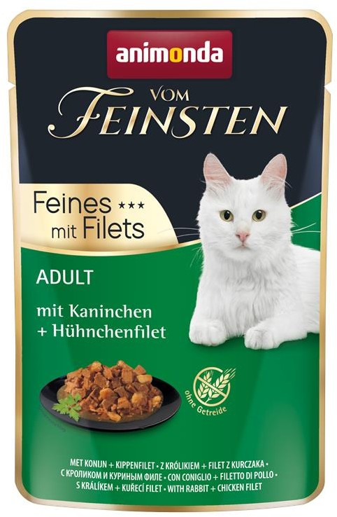 Animonda vom Feinsten Cat Adult Kaninchen & Hühnchenfilet 85g