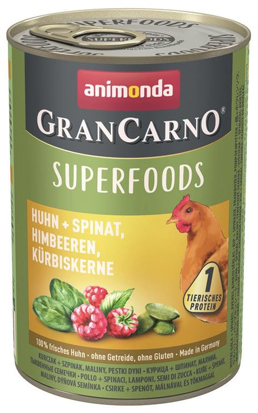 Animonda GranCarno Adult Superfood Huhn & Spinat - 400 g