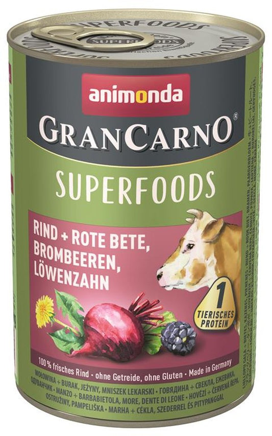 Animonda GranCarno Adult Superfood Rind & Rote Beete - 400 g