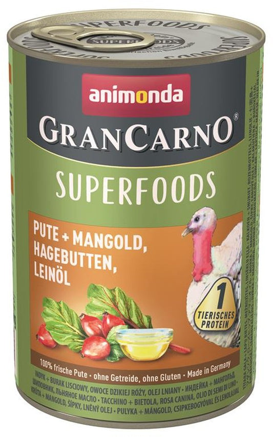 Animonda GranCarno Adult Superfood Pute & Mangold - 400 g