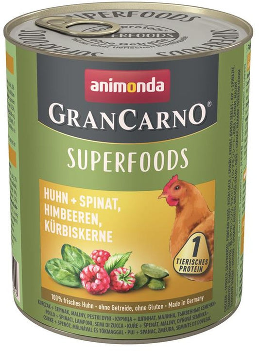 Animonda GranCarno Adult Superfood Huhn & Spinat - 800 g