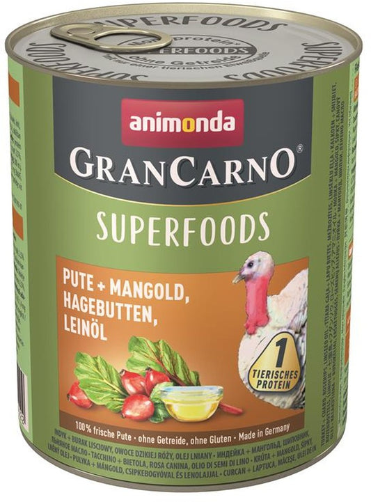 Animonda GranCarno Adult Superfood Pute & Mangold - 800 g