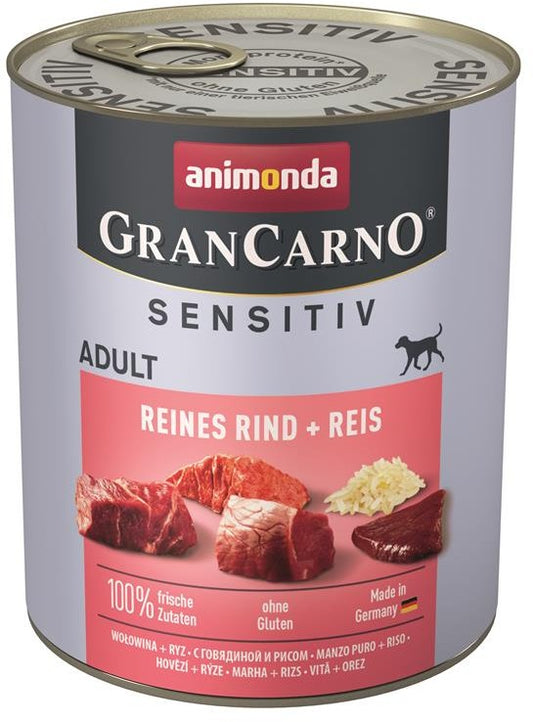 Animonda GranCarno Adult Sensitive Reines Rind & Reis - 800 g