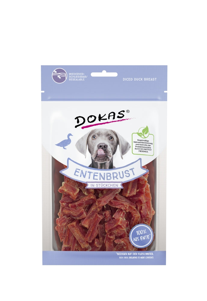 Dokas Hunde Snack Entenbrust in Stückchen 70g