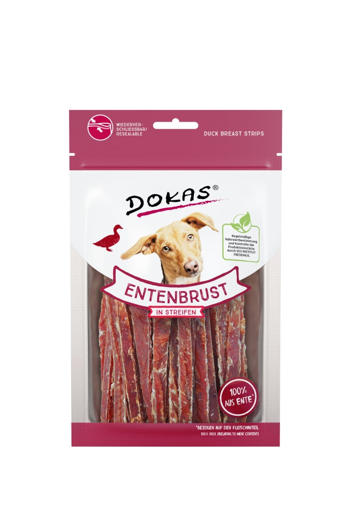 Dokas Hunde Snack Entenbrust in Streifen 70 g