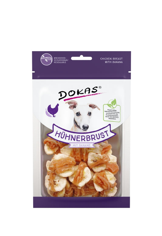 Dokas Dog Hühnerbrustfilet mit Banane 70 g