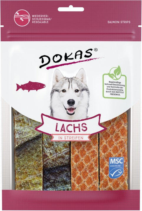 Dokas Dog Lachs in Streifen 100 g