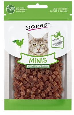 Dokas Cat Snack Minis Hühnerbrust & Lachs 30g