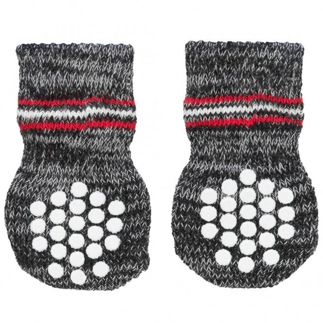 Trixie Hundesocken - Grau - L-XL