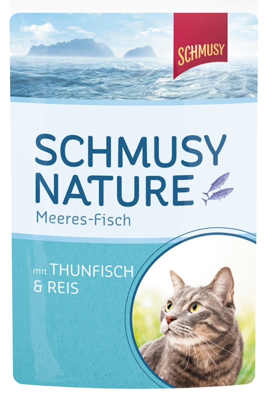 Schmusy Frischebeutel Fisch Thunfisch & Reis 100g