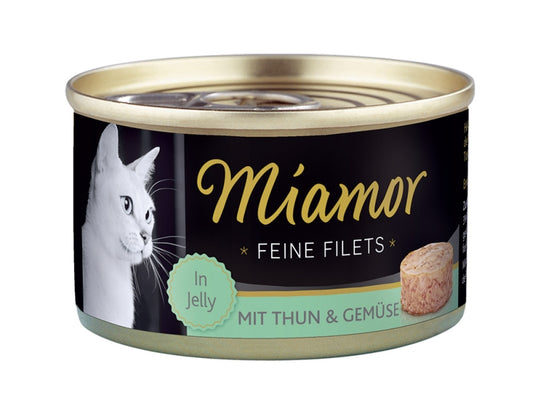 Miamor Feine Filets 100g - Heller Thunfisch & Gemüse