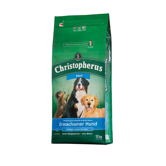 Christopherus Erwachsener Hund Geflügel,Lamm, Ei & Reis - 12 kg