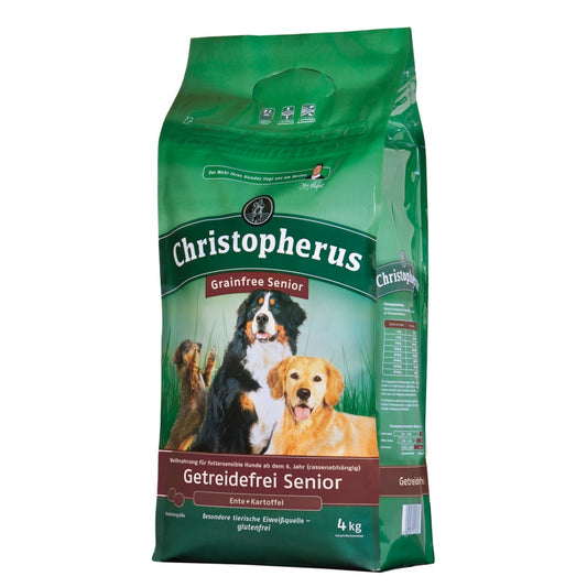 Christopherus Getreidefrei Senior Ente + Kartoffel - 4 kg