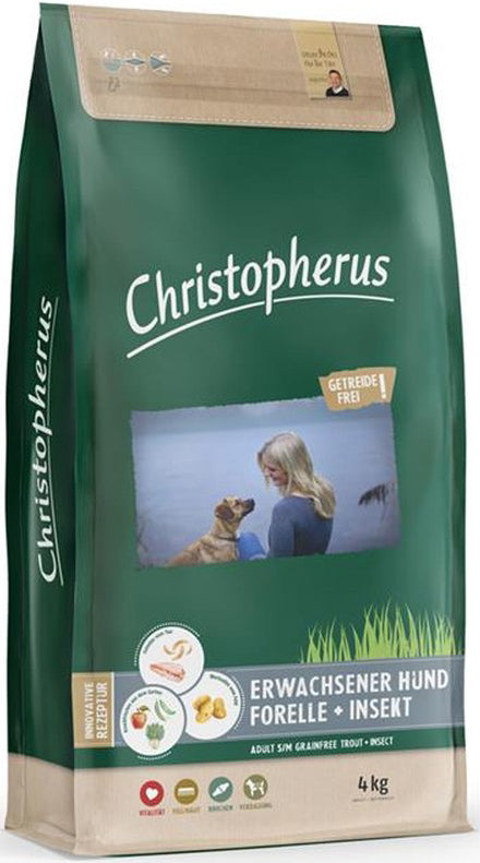 Christopherus Getreidefrei Forelle & Insekt - 4 kg