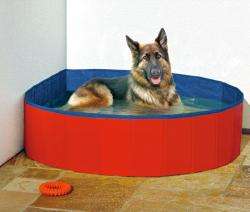 Karlie DOGGY POOL der Swimmingpool für Hunde - Rot-Blau - 120 cm