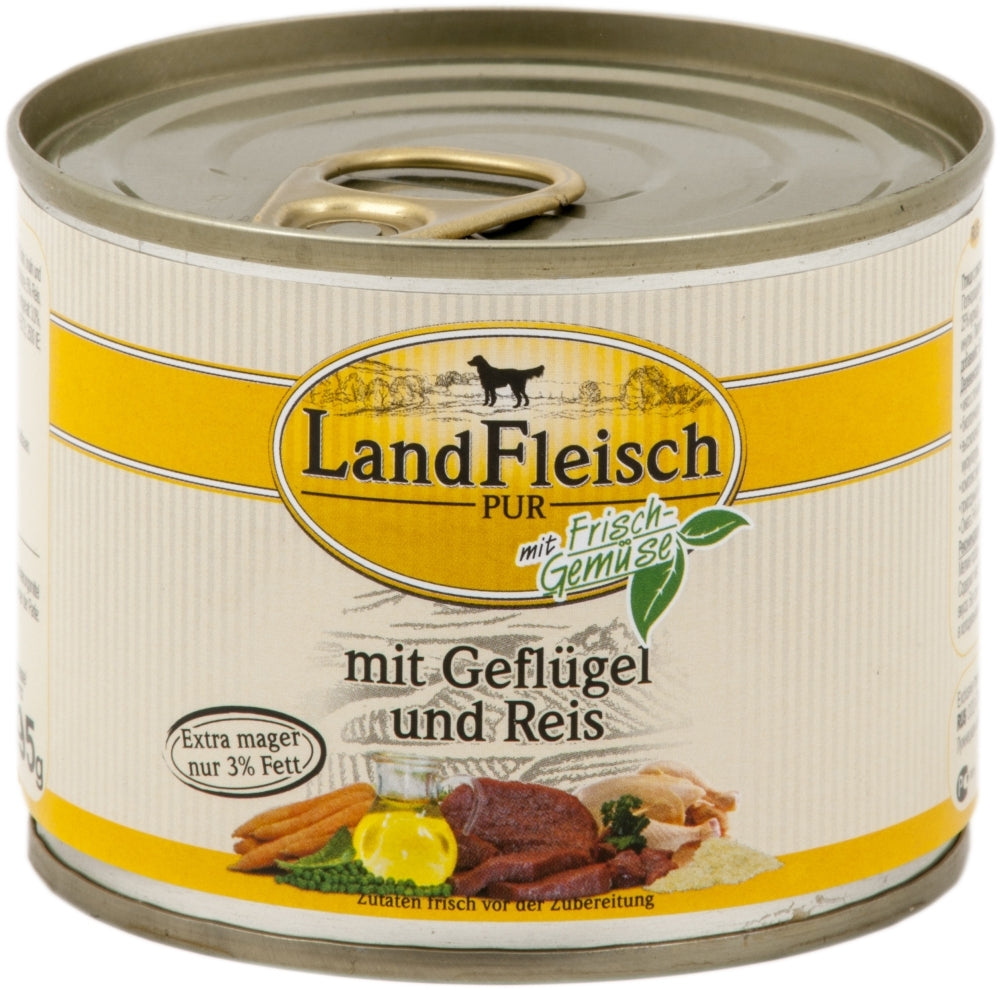 Landfleisch Classic 195g - Geflügel & Reis extra mager