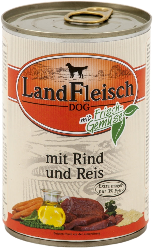 Landfleisch Classic 400g - Rind & Reis extra mager