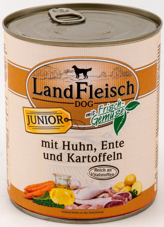 Landfleisch CLassic Junior Huhn & Ente & Kartoffeln mit Frischgemüse 800g