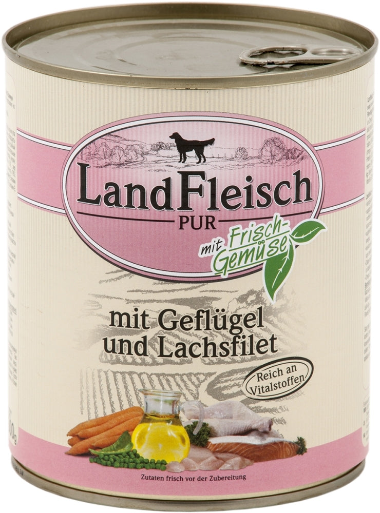 Landfleisch Classic 800g - Geflügel & Lachsfilet