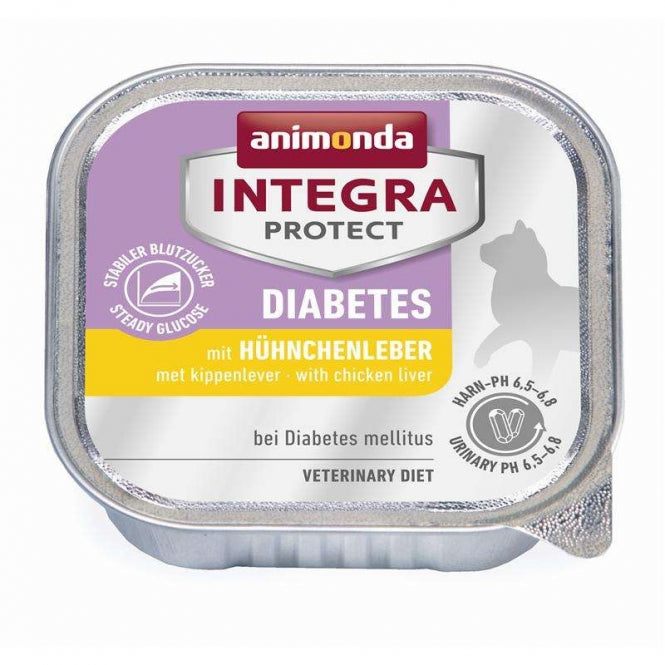 Animonda Cat Schale Integra Protect Diabetes mit Hühnchenleber 100g