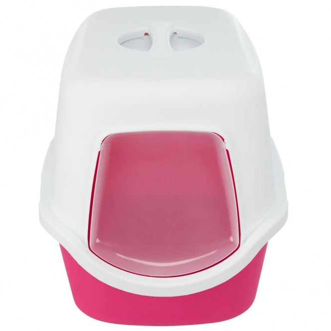 Trixie Katzentoilette Vico - pink/weiß