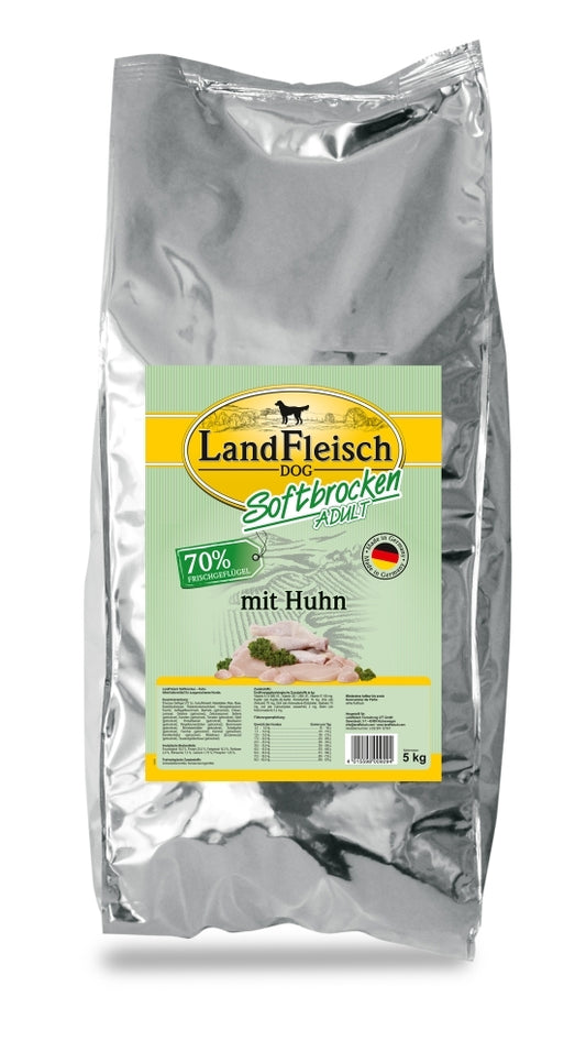 Landfleisch Softbrocken mit Huhn - 5 kg